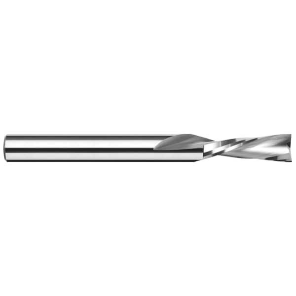 End Mill for Plastics - 2 Flute - Square, 0.0156" (1/64)